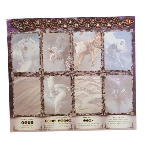 Heroes Game Players Cardboard Replacement Pieces Four Double Sided Role Play - Picture 3 of 5